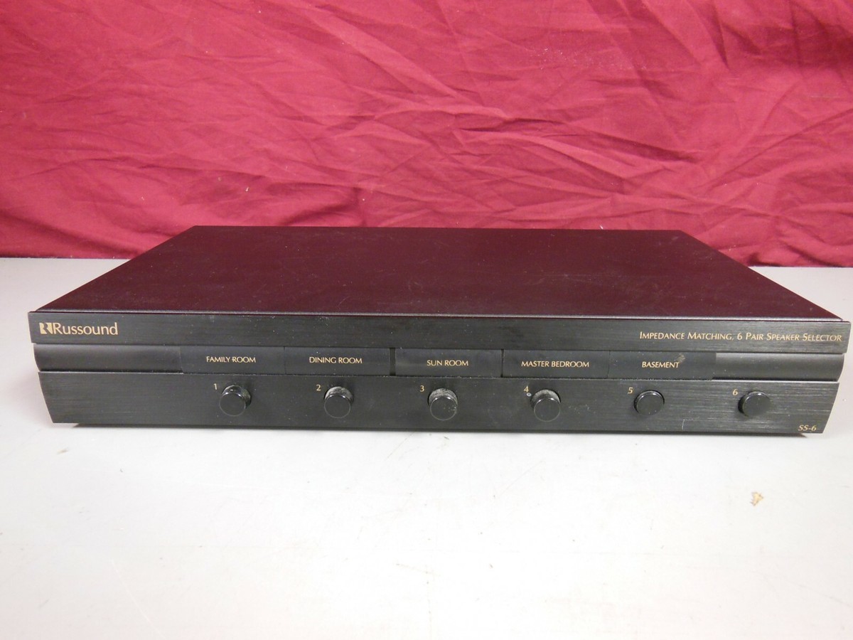 Russound SS-6 Pair Single Source Impedance matching Speaker Selector  Stereo