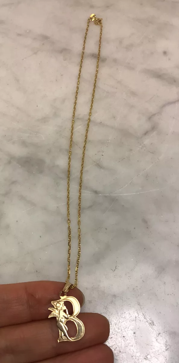 Necklace with shop the letter b