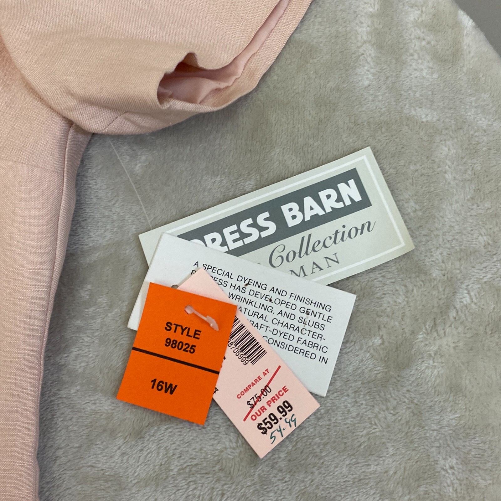 Dressbarn Womens Pink LINEN BLEND Short Sleeve Shift Dress Size 16W eBay