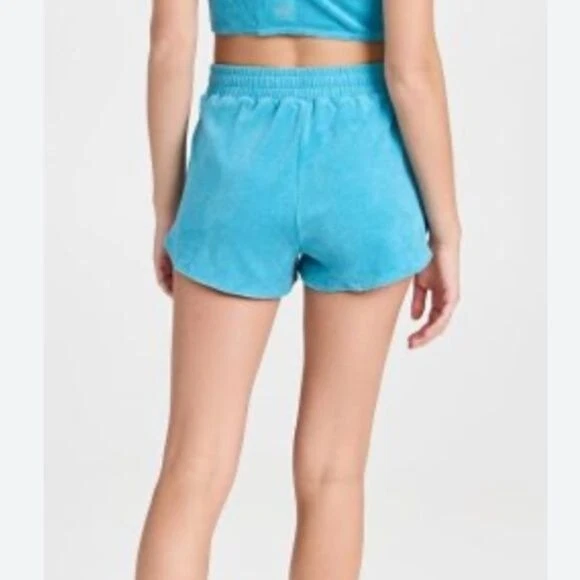 alo-yoga terry high waist beachside shorts