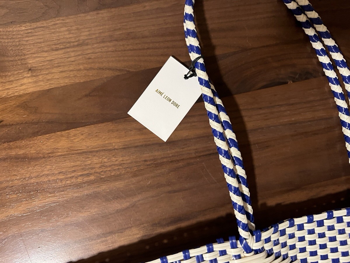 Aime Leon Dore ALD Paralía Woven Plastic Raffia Tote Bag Aime Leon Dore ALD Paralía Woven Plastic Raffia Tote Bag