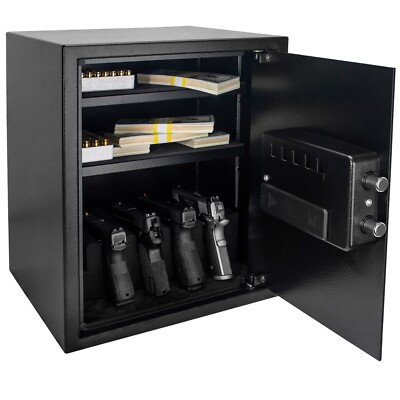 Biometric High Quality Home Offie Secure Box 3 Way Access 1.33 Cubic Feet