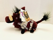 Disney Store The Lion King Musical Pumbaa Stage Show 8  Mini Bean Bag W/ Tag