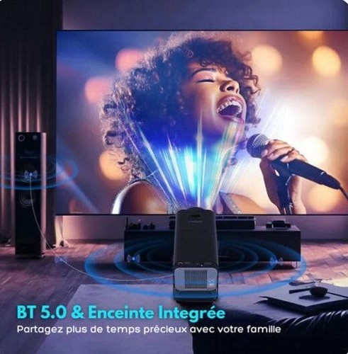 Vidéoprojecteur 4k FHD 1080P Android 11 Wi-Fi 6 Bluetooth 5.0 + Sac De Rangement - Photo 6/13