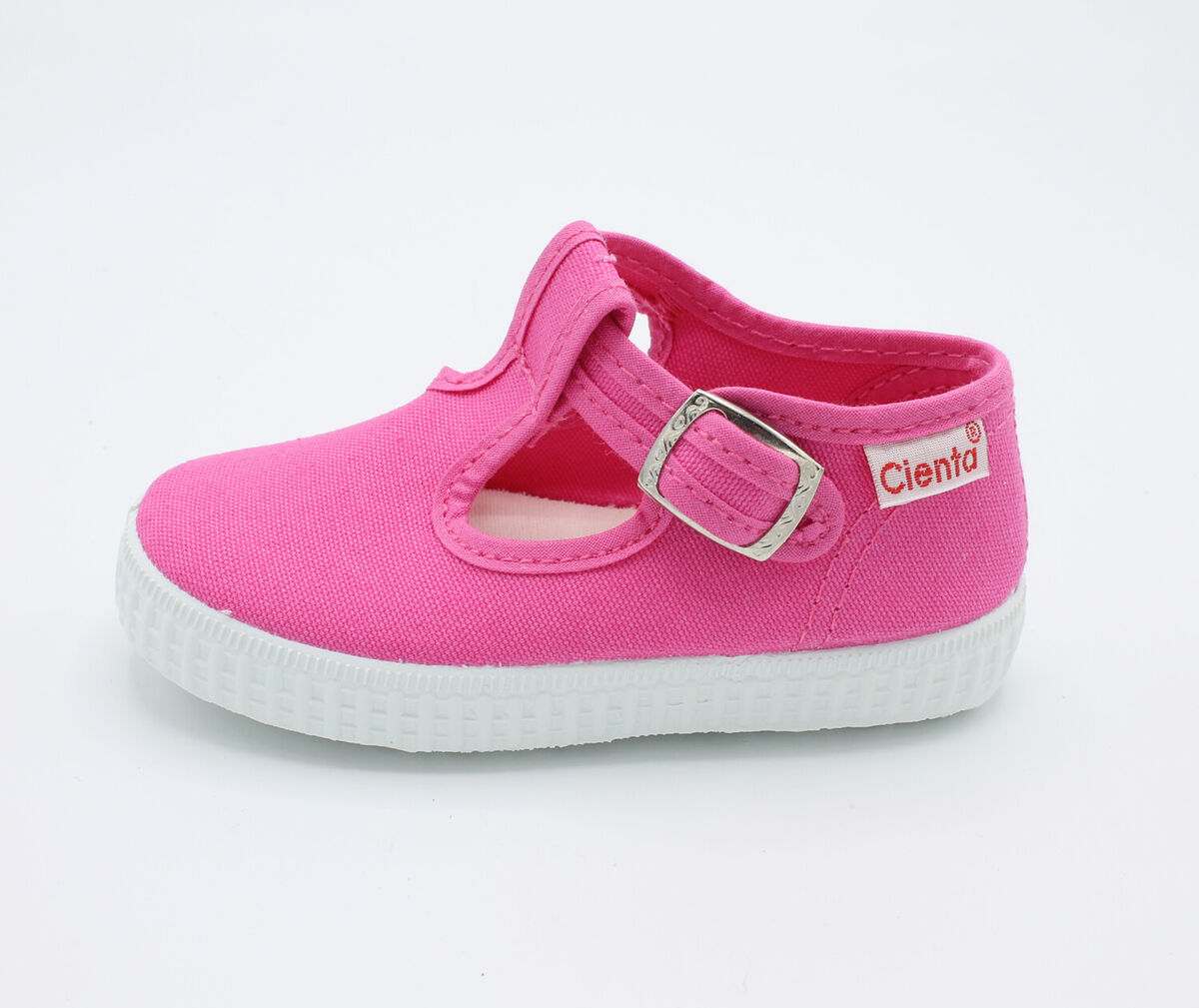 Cienta Girl's Distressed Pink Canvas Laceless Sneaker – Gemgem