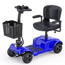 NEW 250W 4 Wheels Mobility Scooter Power Wheelchair Folding Electric Scooters