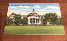 HOOKSET NH  MOUNT SAINT MARY COLLEGE VINTAGE LINEN POSTCARD UNUSED