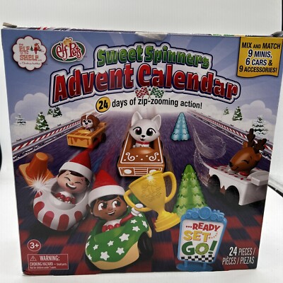 Elf On the Shelf - Sweet Spinners Advant Calendar 24 days of Zip Zooming Action