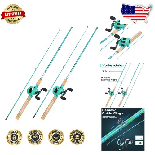 Durable and Portable 5.6' Fishing Rod and Reel Combo - Perfect Gift for Anglers