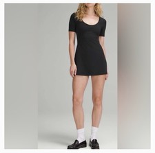 NWT Lululemon Align Short Sleeve Dress Black Size 8