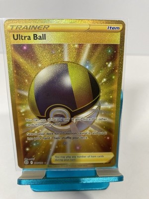 ultra ball pokemon card gold 186/172 / Secret Rare Card Type / HP / Stage Ultra Ball - Star Birth