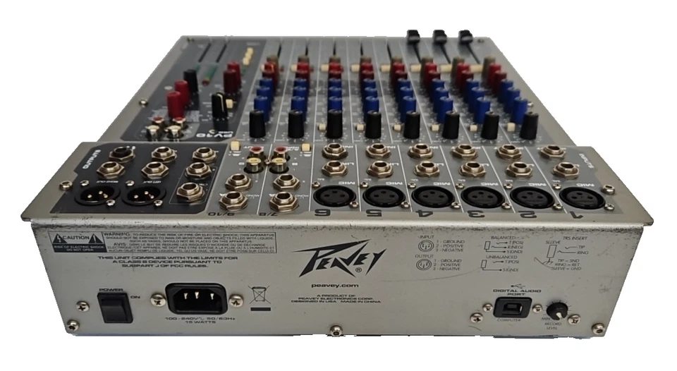 Peavey PV10 USB 10-Channel mixer Tidy Tested & Working - Image 4 of 4