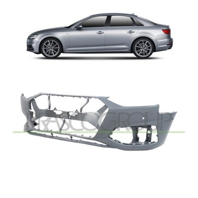 Stoßstange vorne grundiert 6xPDC für Audi A4 (B9) Facelift Baujahr 09/2018- 2019
