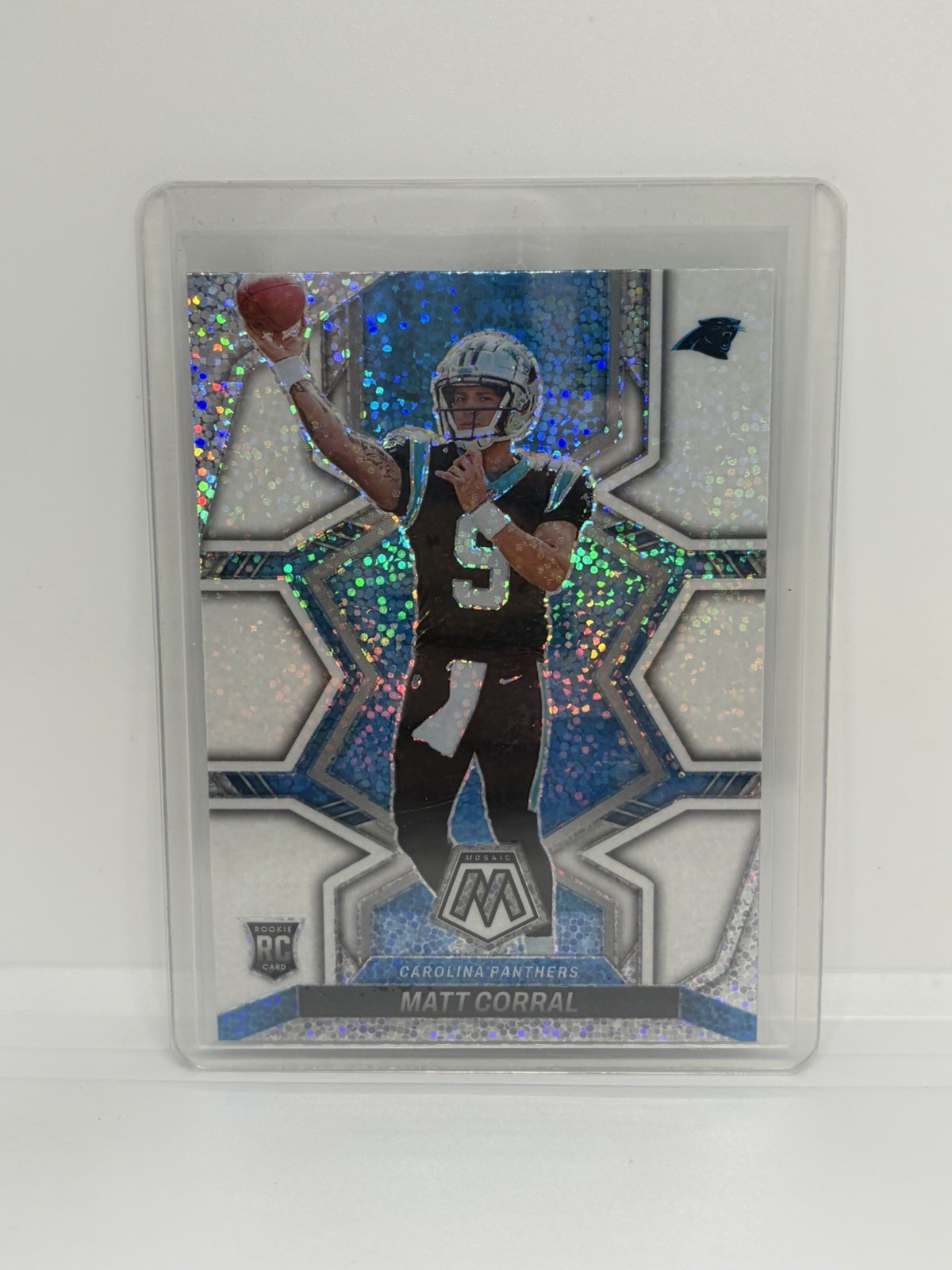 2022 Panini Mosaic - #304 Matt Corral White Sparkle RC SP