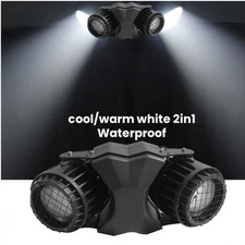 Led 2Eyes 200W Warm/Cool White Cob Blinder Audience DMX Stage Studio TV Lighting