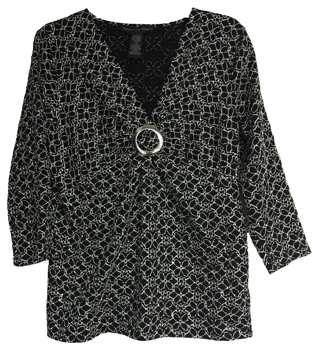 Chemisier Sans Manches Femme Marron/blanc, Taille XL, Marque Joséphine Chaus - Occasion Très Bon état