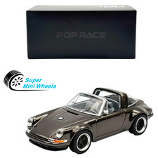 Porsche Singer Targa cromo oscuro Pop Race 1:64 - PRDC001