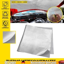 0,8mm 50cmx100cm  Alu Hitzeschutz Matte Folie Thermo Hitzeschild Auto KFZ 500&deg;