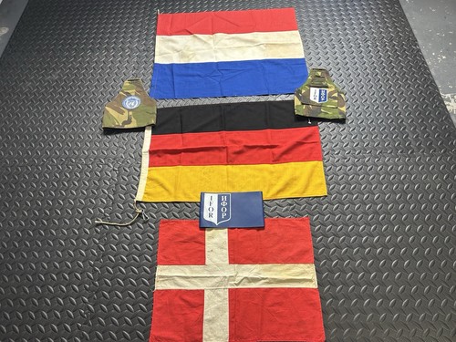 Yugoslav Wars KFOR IFOR NATO Flag Arm Band Bringback Grouping Dutch German Dane