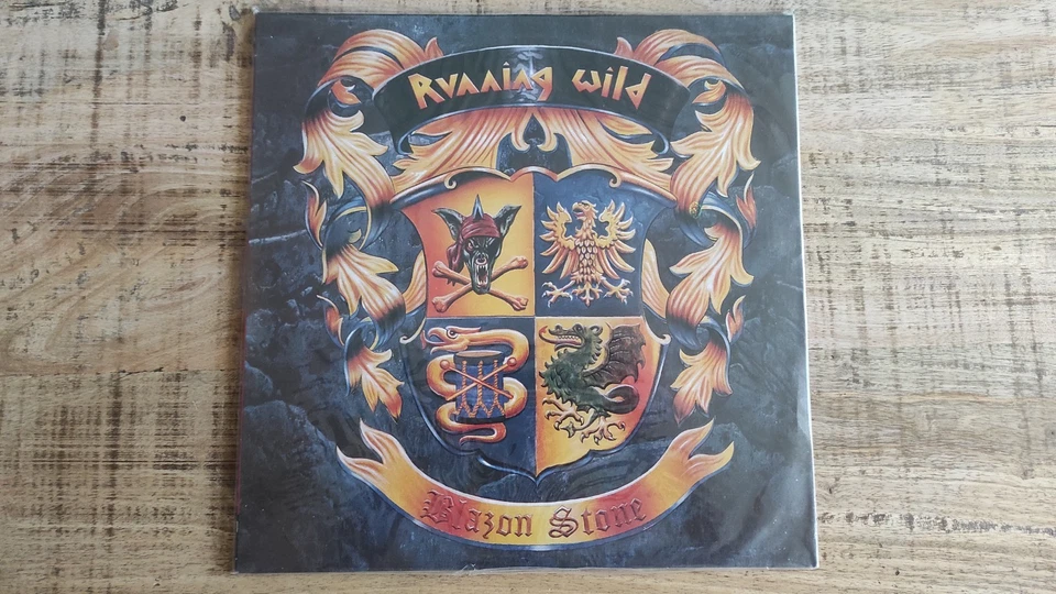 RUNNING WILD - Blazon Stone (1992), LP KOREA (SEALED!!) - Imagen 1 de 4