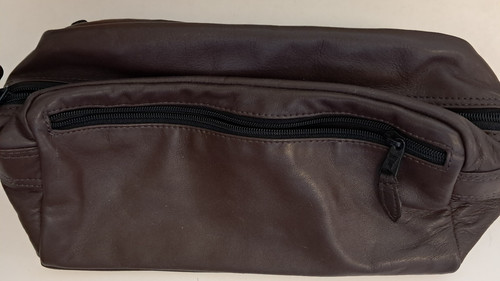 Scully Italia Leather Travel Type Bag DARK Brown