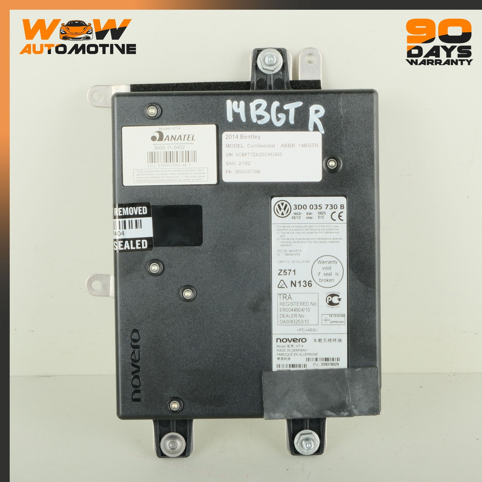 Bentley Continental GT 2012-2019 Front Right Bluetooth module