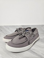 Original Penguin Canvas Boat Shoes Mens UK6 Grey Casual Deck Trainers