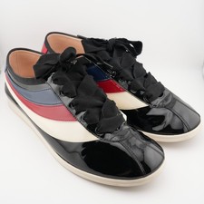 Gucci Multicolor Patent Leather New Ace Falac...