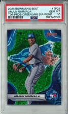 2024 Bowman's Best - Top Prospects Arjun Nimmala #TP-29 Green Mini-Diamond (RC)
