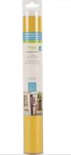 Cricut Premium Vinyl Permanent 12” x 48” Adhesive Decal Roll Glossy Maize Yellow
