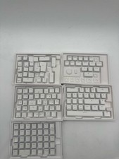 Glorious GPBT Aura RGB Keycaps White Pudding Style Double Shot PBT