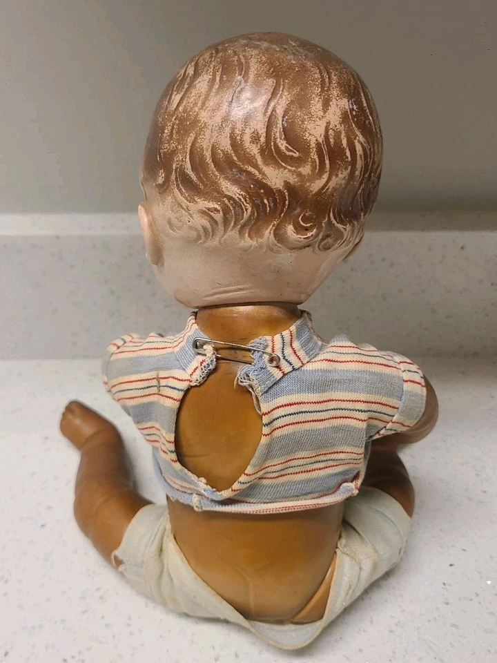Cryer Baby Doll Vintage 1950's Magic Skin Crack In Head - Image 4 of 4