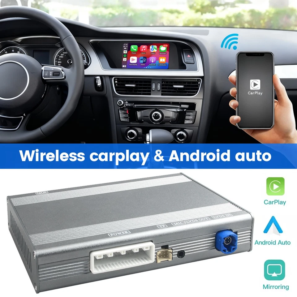Wireless Carplay Android Auto Navigation Retrofit For Audi A4 A5 2G MMI System - Image 3 of 4
