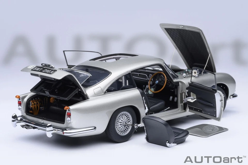 AUTOart 1/18 Aston Martin DB5 “007/Goldfinger” Bond Car Completed Model 70296 JP - Image 3 of 4