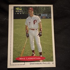 Classic Best 1991 Mike Lieberthal #290 Spartanburg Phillies Rookie Baseball Card. rookie card picture