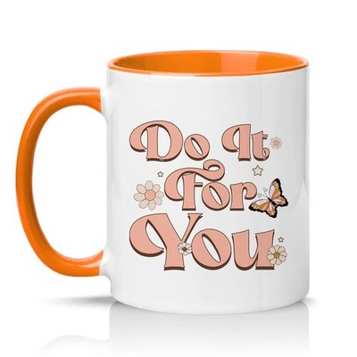 Do It For You Damen 11 Unzen Keramiktasse Retro Groovy Selbstpflege Geschenk