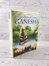 Whispers of Lord Ganesha: Oracle Cards by Angela Hartfield (English) Book & Merc