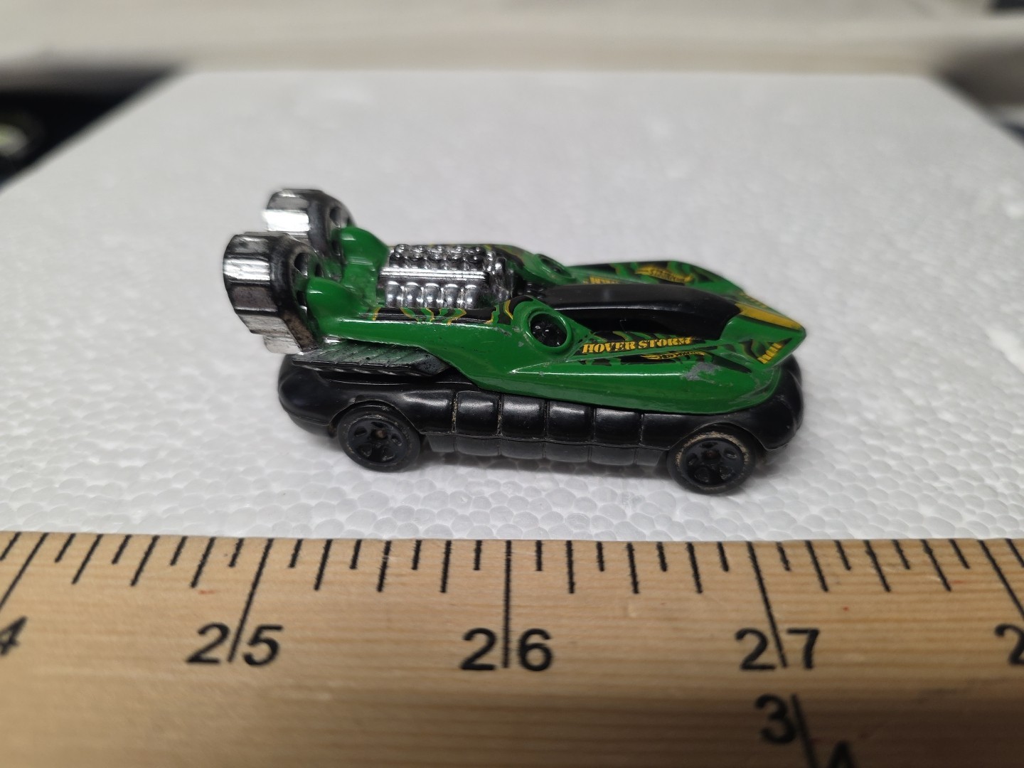 2014 Hot Wheels Green Hover Storm, Made in Malaysia Loose 