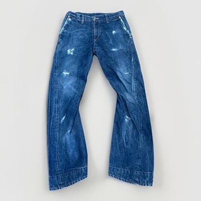 Levi s Engineered Twisted Twist Twister Vintage Y2K 2000's Jeans Blue size 29x32