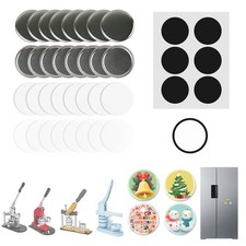 100 Sets Button Maker Supplies for Fridge Magnet Maker Machine 58mm/2.25 inch...