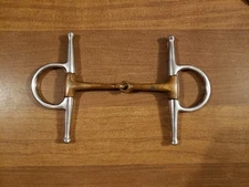 Horse 5" Full Cheek Snaffle Copper Mouth Bit Tack Equine Horse Western English