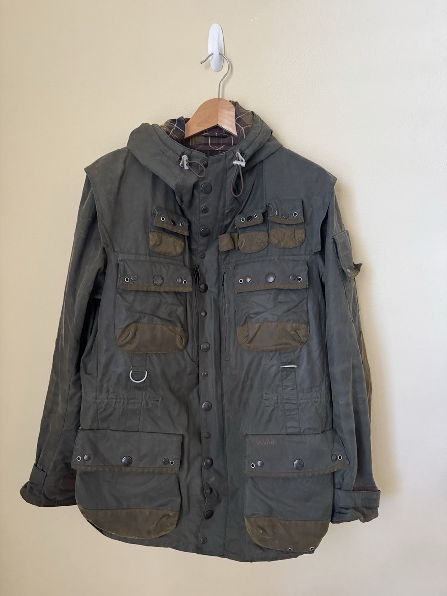 Barbour Tokito Military Waxed Jacket Green Large | eBay