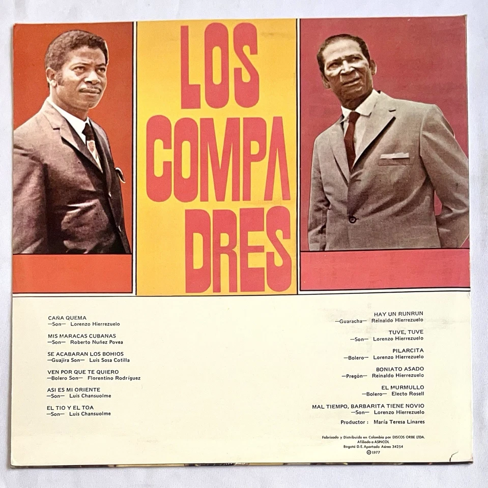 Duo Los Compadres - Boniato Asado - Son Guajira Guaracha Areito 1997 EX - Imagem 2 de 4