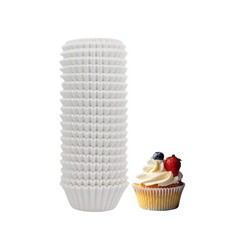500 PCS White Mini Cupcake Liners Baking Cups Small Cupcake Wrappers Holder