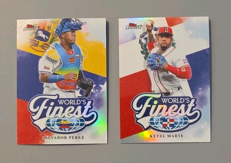 2026 Topps Finest World's Finest Refractor - Lot of 2 - Marte & Salvador Perez