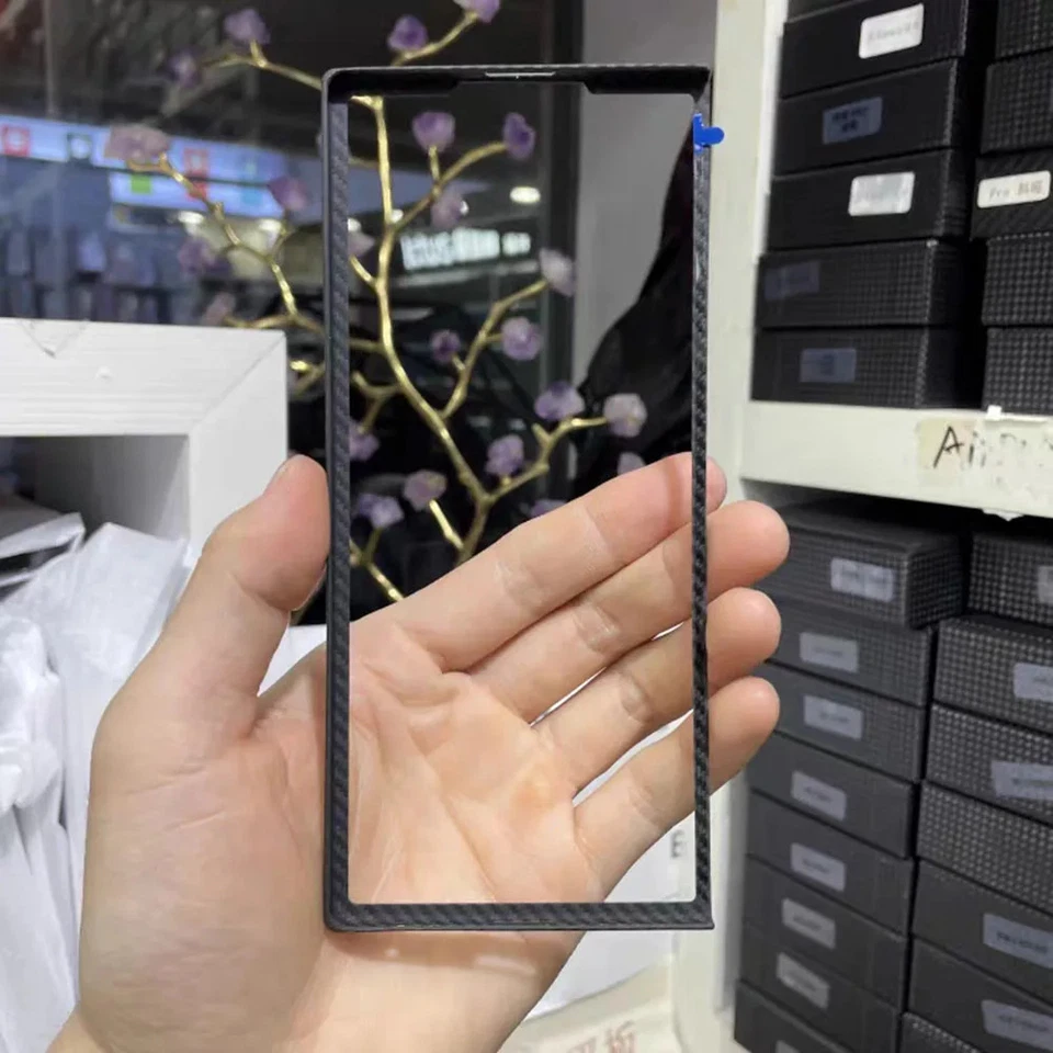 Aramid Carbon Fiber Front Frame Samsung Galaxy Z Fold7 6 Matte Thin Bumper Cover - Image 4 of 4