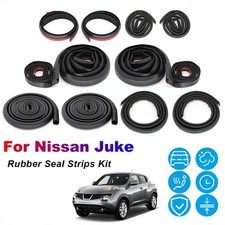 For Nissan Juke Door Rubber Seal Strips Weather Draft Wind Noise Reduction Kit S