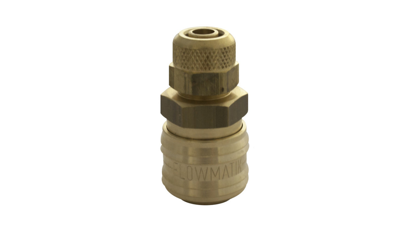 Pneumatic quick connector DN7.2 type 26, screwed for hose diameter 10x8 m /T2UK