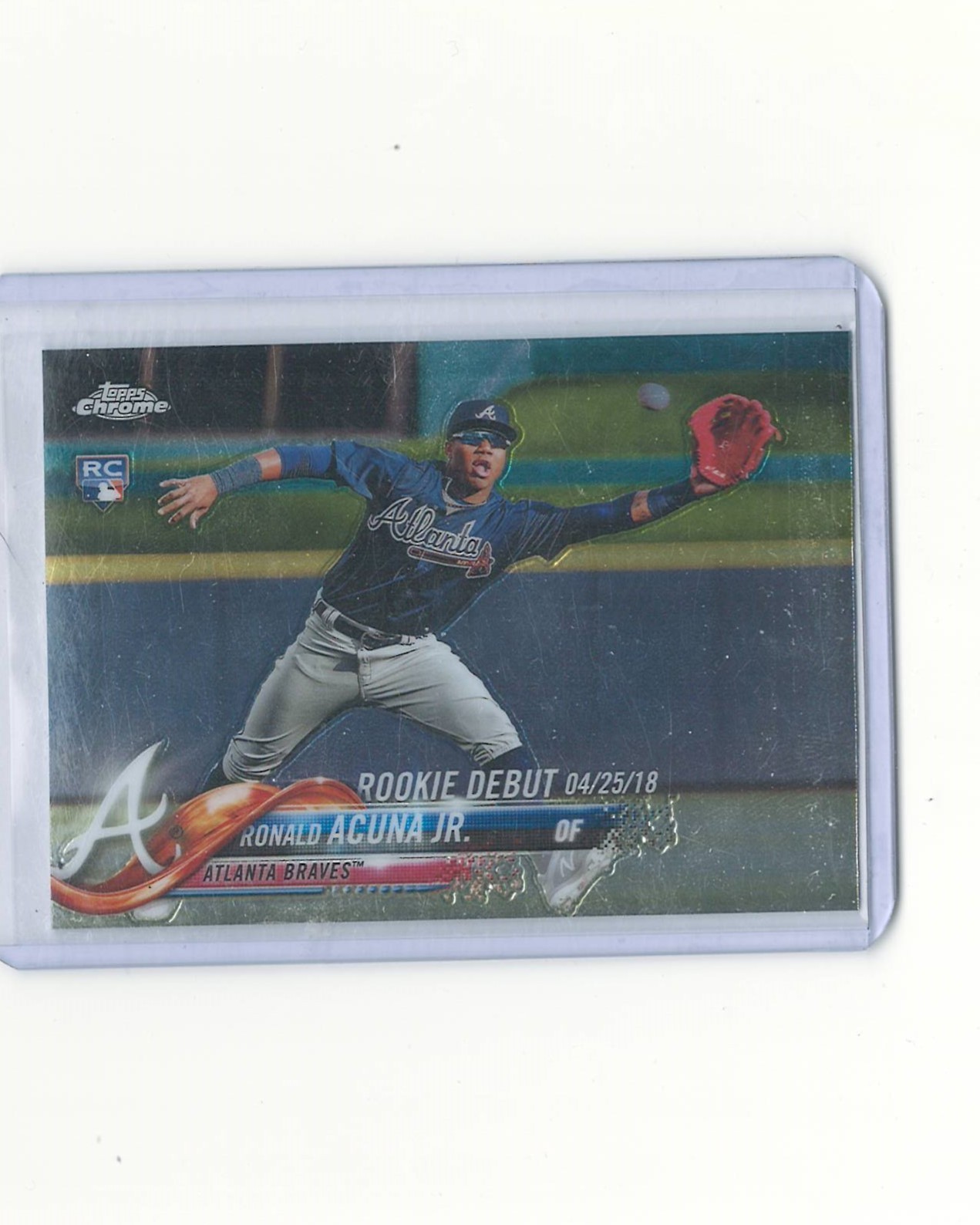 2018 Topps Chrome Update #HMT31 Ronald Acuna Jr. Rookie Card
