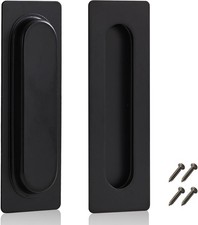 Pocket Door Pull Recessed Door Handle, 7 Inch Large Size Handles for Sliding ...